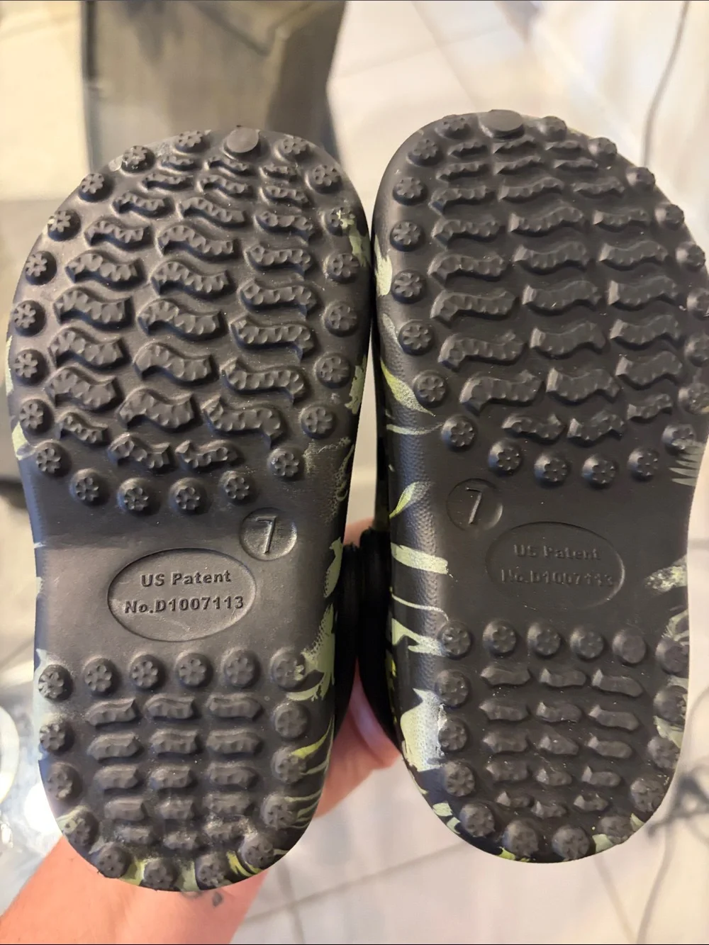 Kids dinosaur crocs with fur